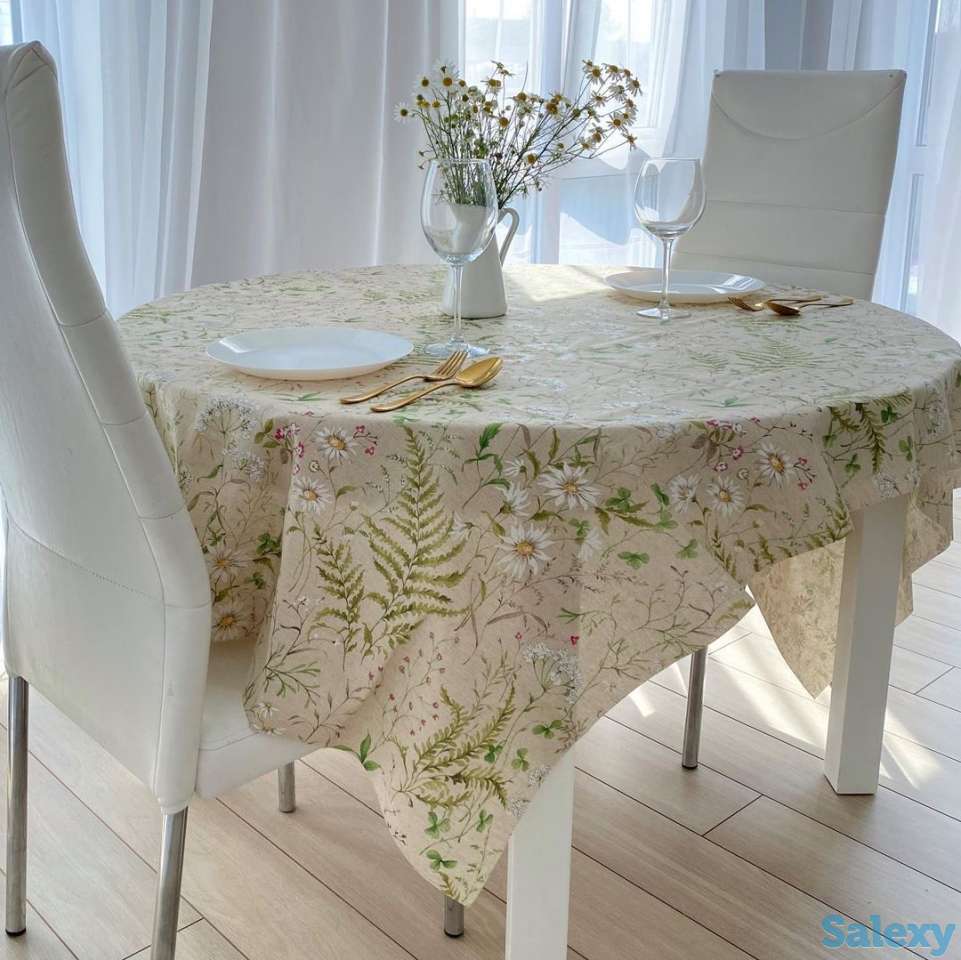 Скатерть с тефлоновым покрытием Луговые Цветы из Италии, фотография 2