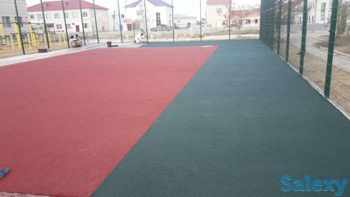 Рулонные резиновые покрытия, резиновая крошка, резиновая плитка, фотография 7