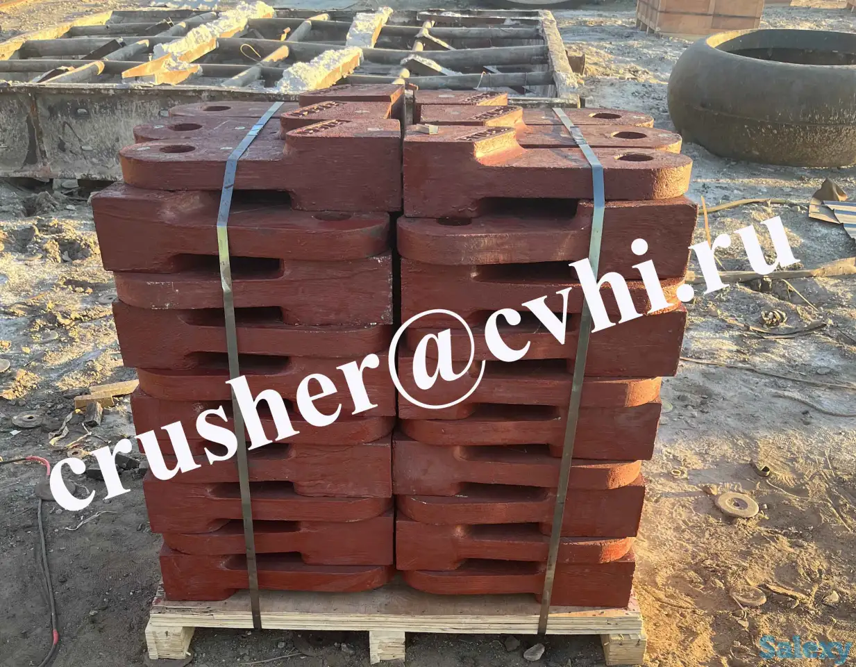 Било, молот литый, литье из Сталь110Г13Л для дробилки СМД-98Б, фотография 1