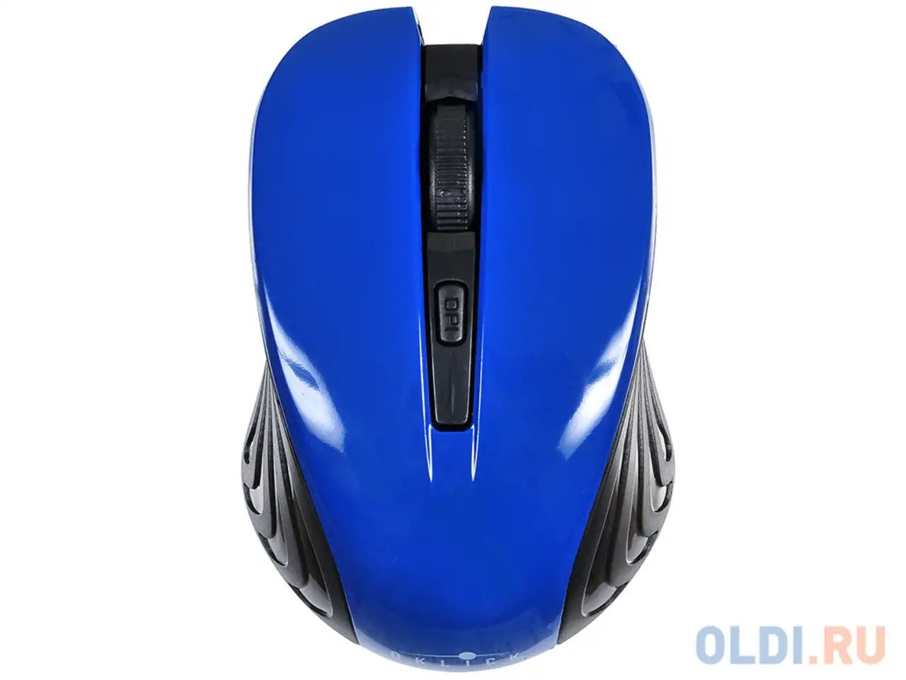 Мышь oklick 545mw черный/синий оптическая (1600dpi) беспроводная usb (4but), фотография 1