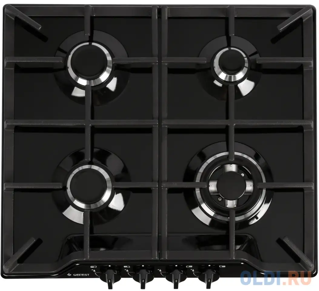 Варочная панель газовая gefest pvg 1212-02 k3 черный, фотография 1