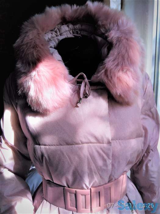 Пуховик розовый 48-50, фотография 1