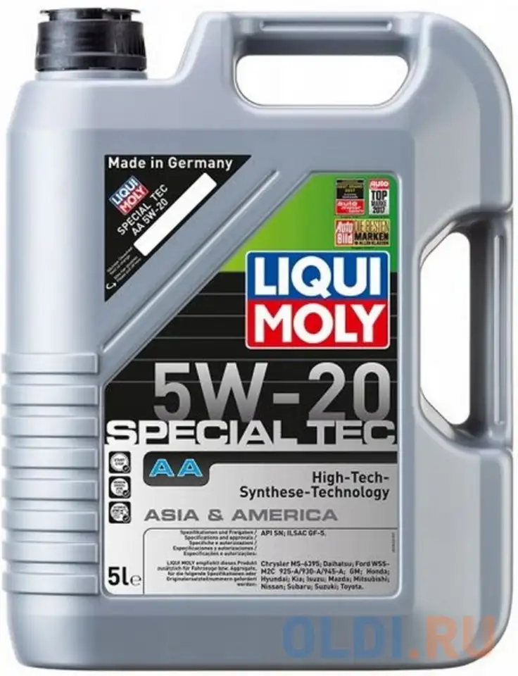 20793 liquimoly нс-синт. мот.масло special tec aa 5w-20 sn plus +, фотография 1