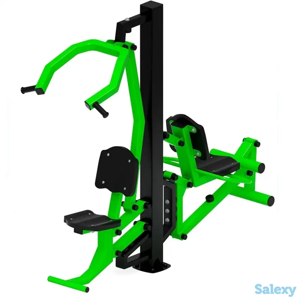 Тяга верхняя+флекс (зеленый) - уличный тренажер - ст 021-12, фотография 2