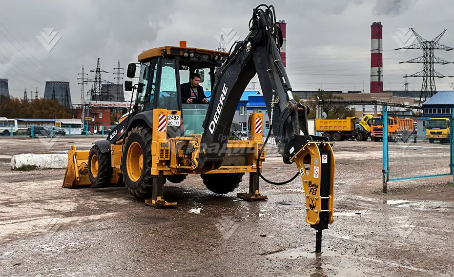 Гидромолот на экскаватор погрузчик Delta F5 южная Корея, фотография 2