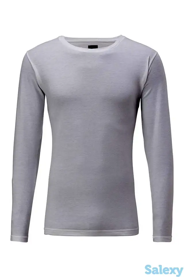 Термокофта goldwin men crew nech long sleeves white, фотография 4