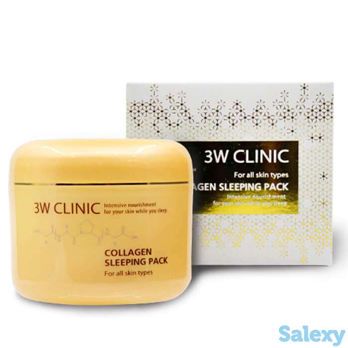 Ночная маска 3w clinic collagen sleeping pack, фотография 2