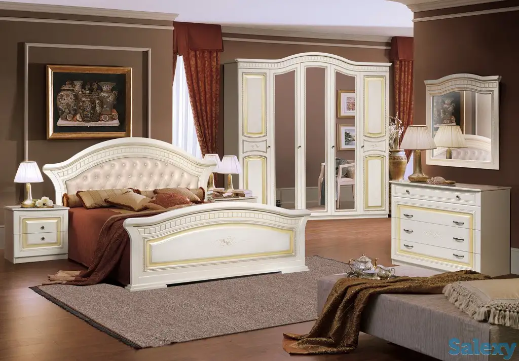 Спальный гарнитур Любава 5Д беж (МДФ). Форест Деко Групп, Беларусь, фотография 1