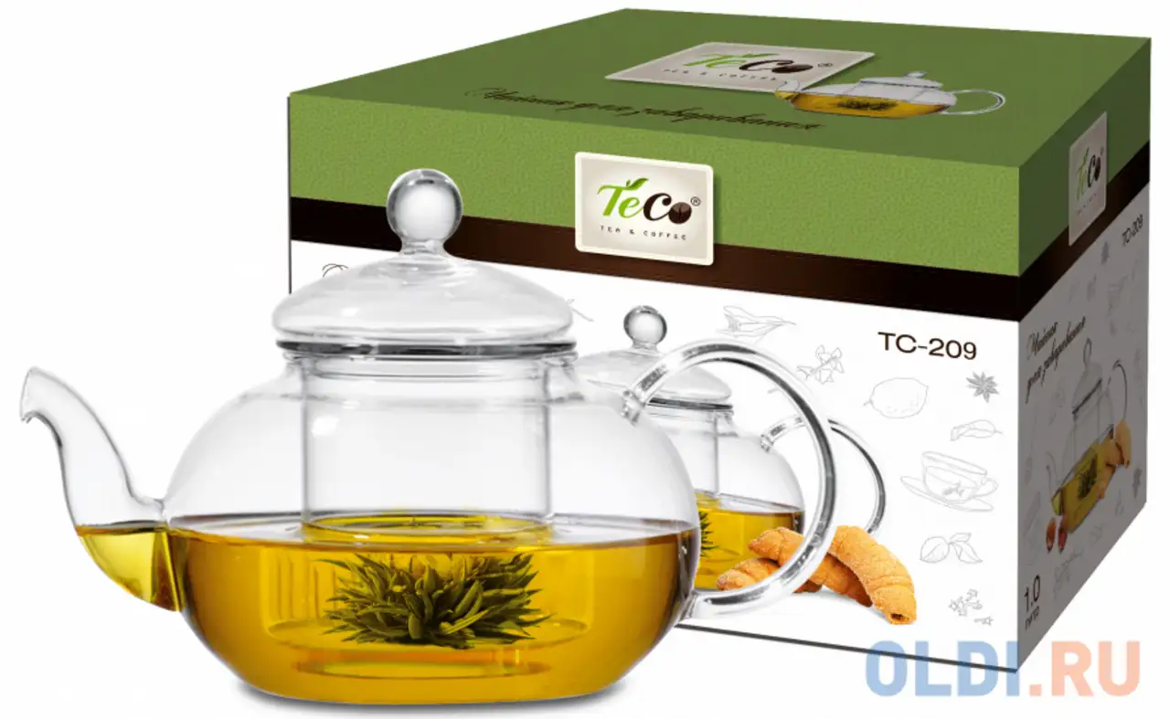 Заварочный чайник teco tс-209 1 л, фотография 1
