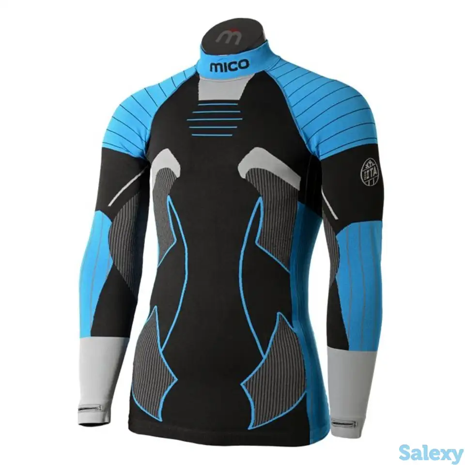 Термокофта mico man official ita nero argento, фотография 7