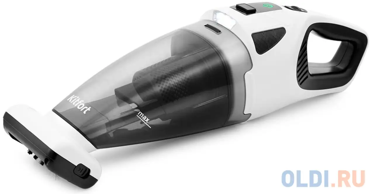 Автомобильный пылесос kitfort кт-557 сухая сбор жидкостей уборка чёрно-белый, фотография 1