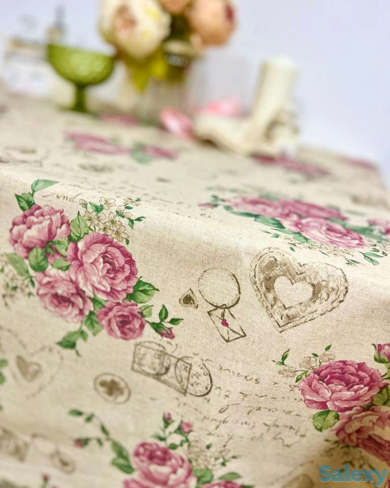 Винтажная итальянская скатерть Лэттера с тефлоновым покрытием, фотография 2