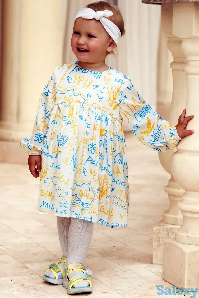 Платье с длинным рукавом (116-134 см), фотография 1