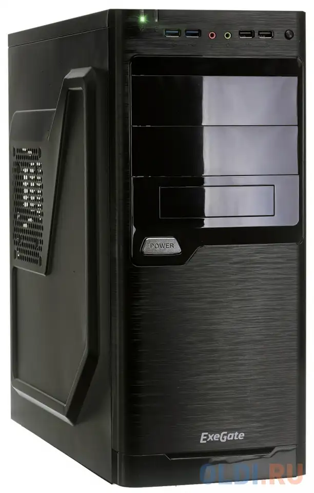 Корпус atx exegate xp-330u 450 вт чёрный ex272728rus, фотография 1