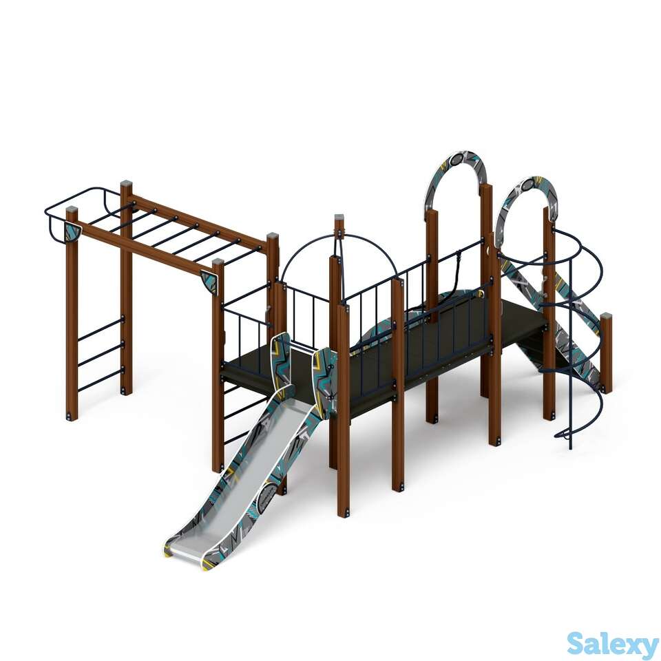 Детский игровой комплекс «навина (техно голубой)» дик 2.09.05-01 h=1200, фотография 1