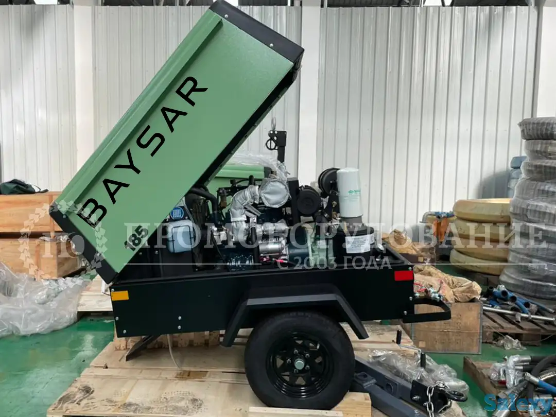 Передвижной дизельный компрессор BAYSAR SLVK185D, фотография 1
