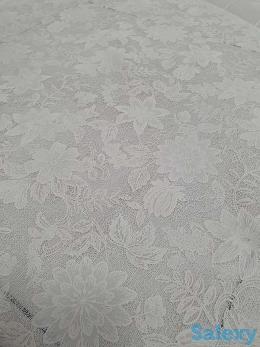 Красивая ажурная скатерть на круглый стол диаметр 178 см Япония, фотография 5