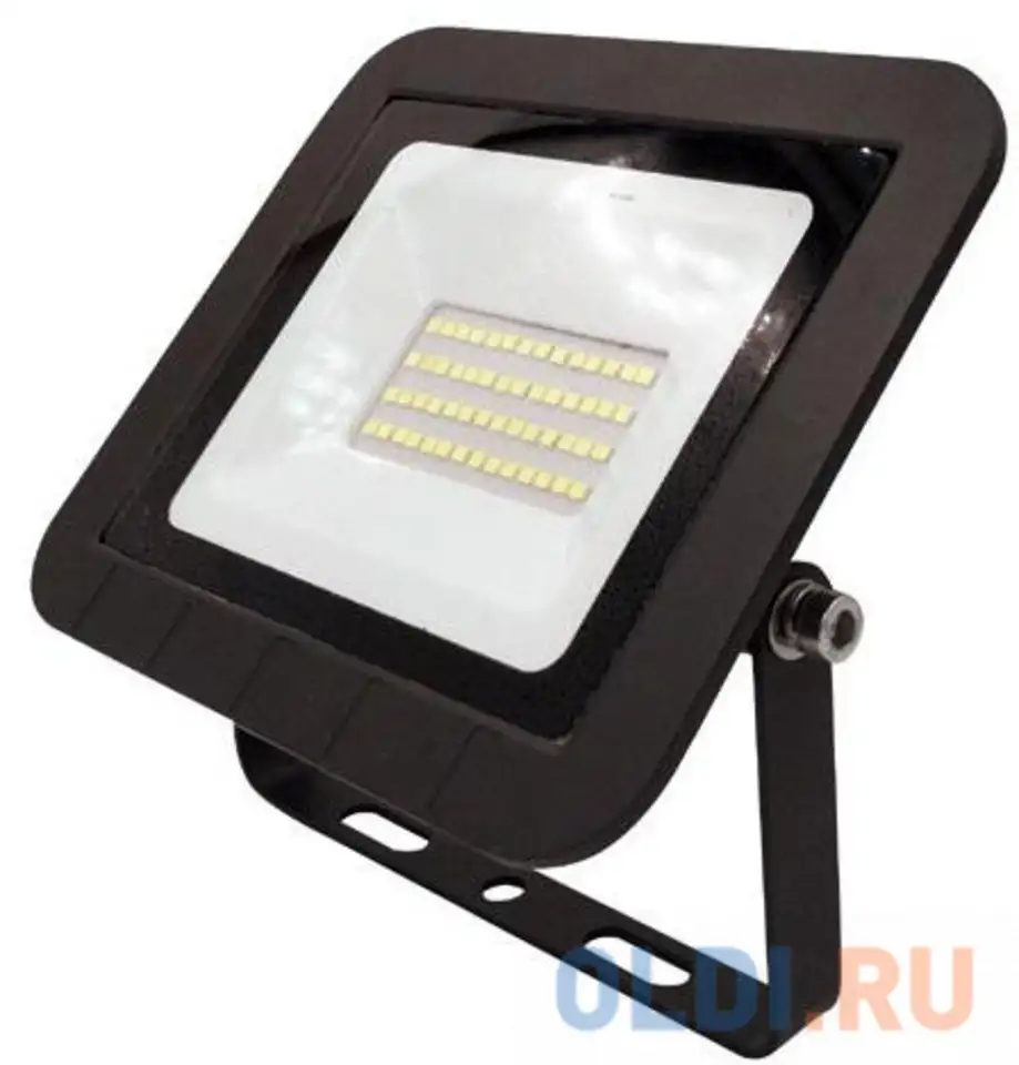 Эра б0043590 прожектор светодиодный lpr-061-0-65k-030 30вт 2800лм 6500к 160x135x30, фотография 1