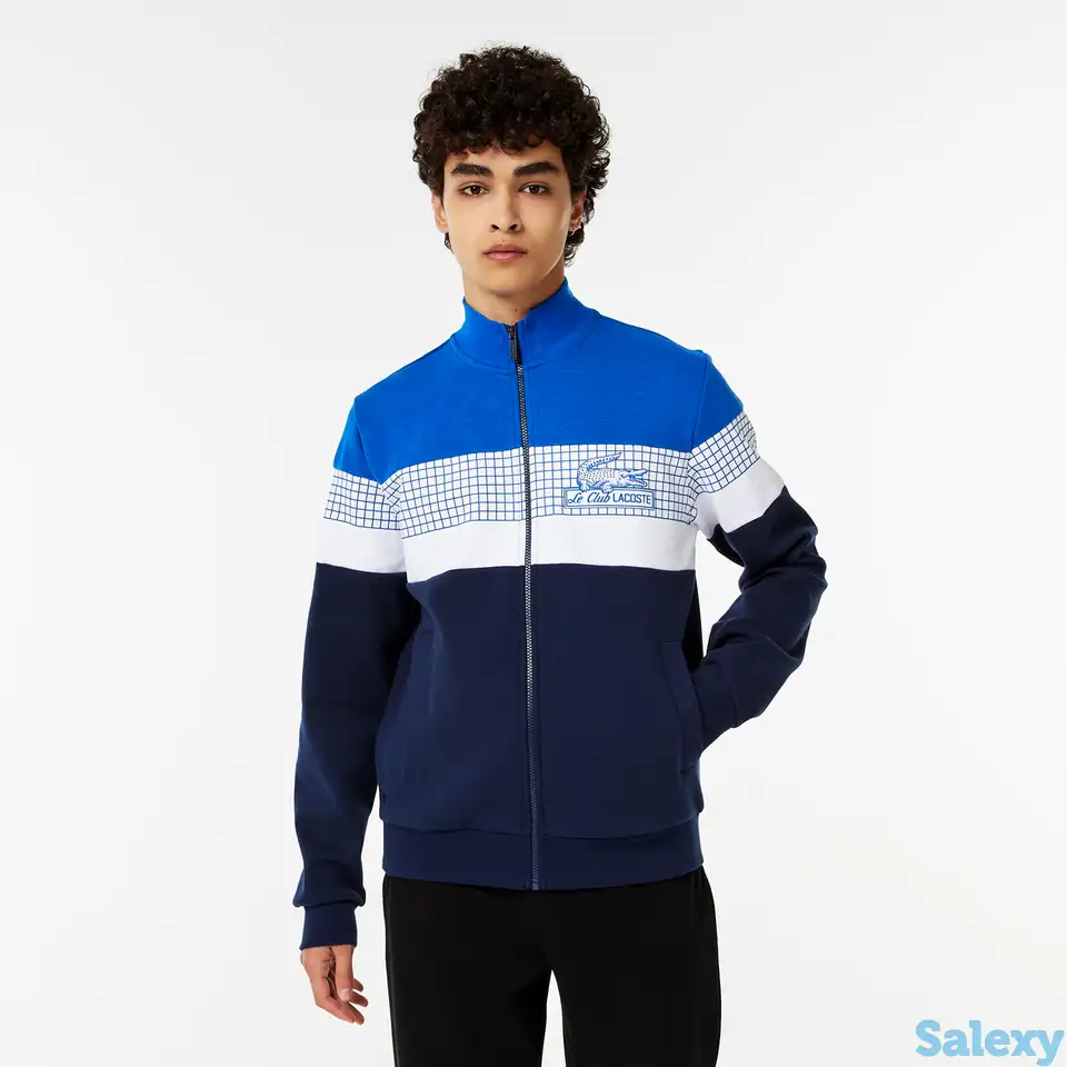 Мужская толстовка lacoste slim fit на молнии, фотография 1