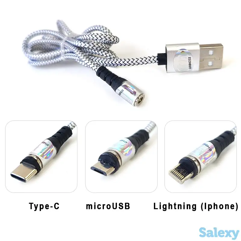Кабель USB магнитный 3 в 1 ViTi оптом, фотография 4