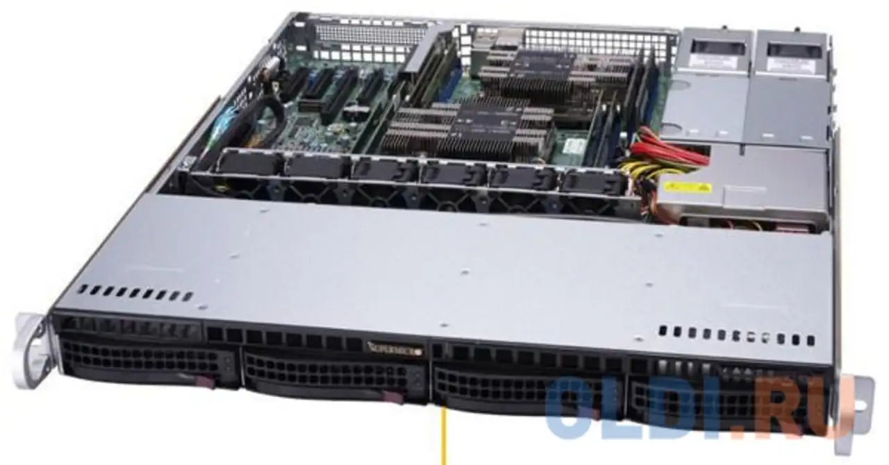 Серверная платформа supermicro sys-6019p-mtr, 1u, 2x lga3647, 8xddr4, no hdd (up4x3.5),, фотография 1