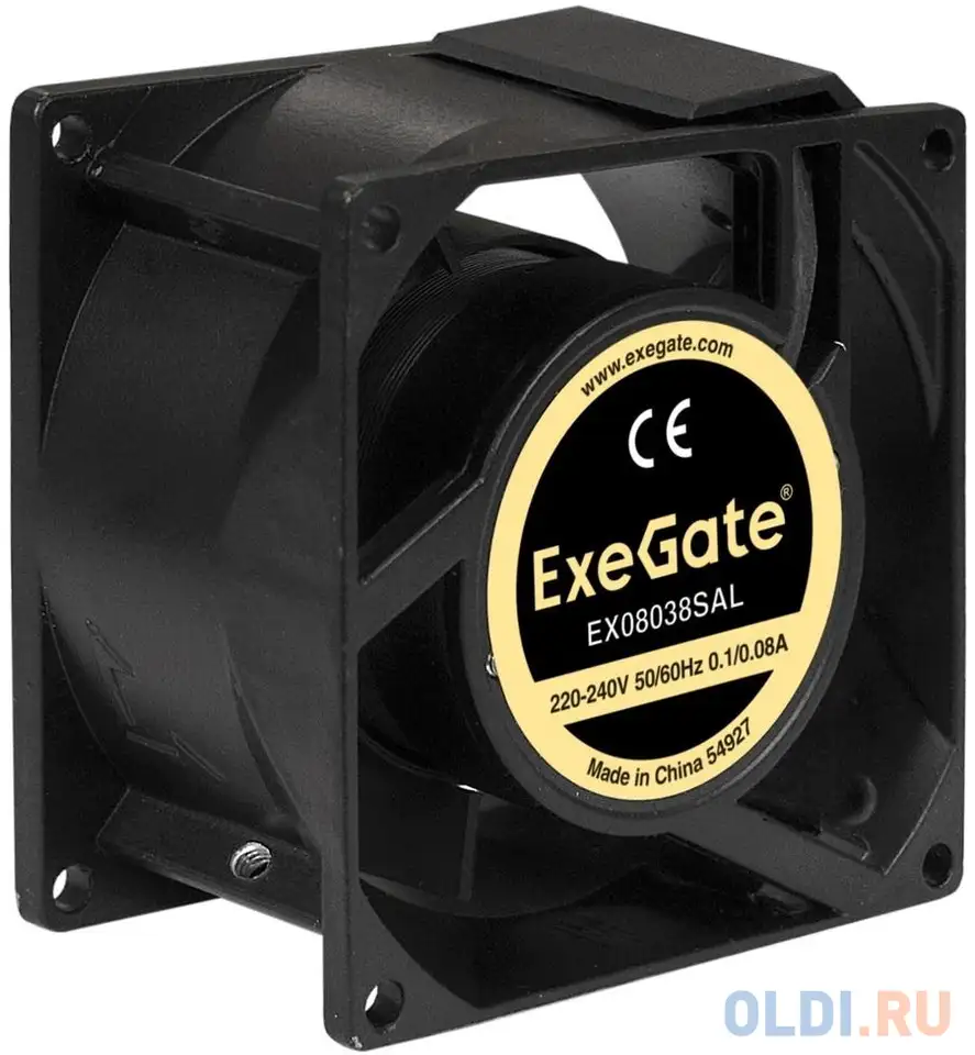Exegate ex289001rus вентилятор 220в exegate ex08038sal (80x80x38 мм, sleeve bearing (подшипник, фотография 1