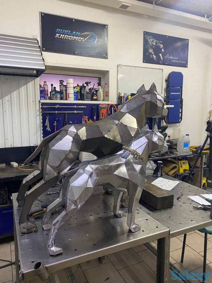 Полигональные фигуры из металла, готовые и на заказ., фотография 2