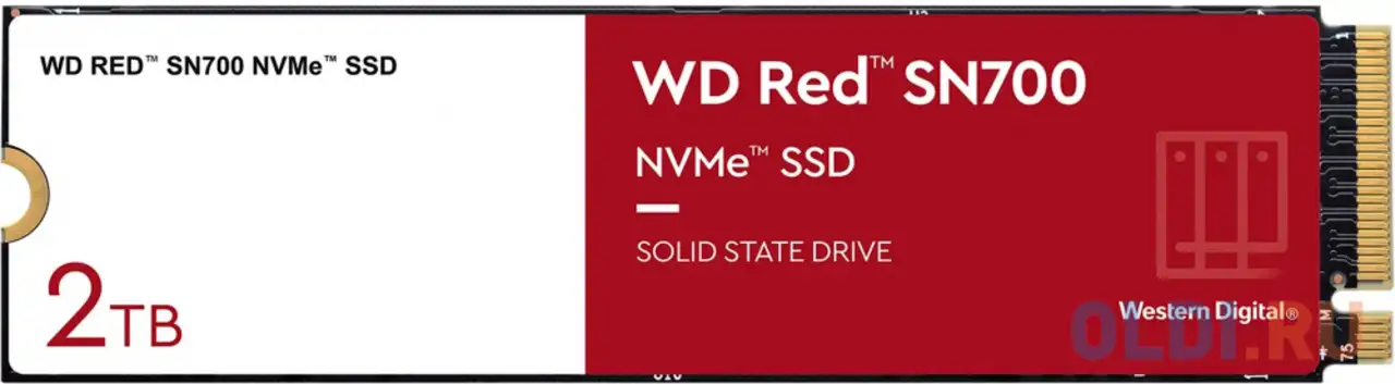 Ssd жесткий диск m.2 2280 2tb red wds200t1r0c wdc, фотография 1