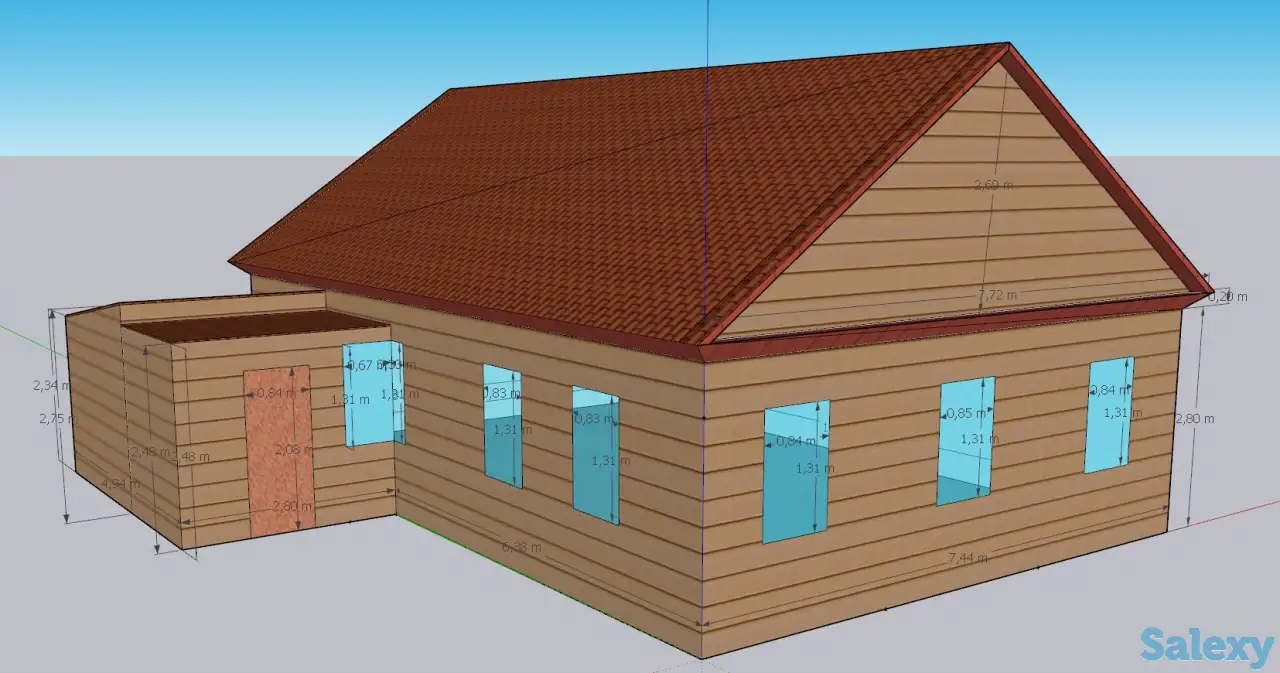 Создание 3д модели вашей квартиры, частного дома. Расчет квадратуры., фотография 3