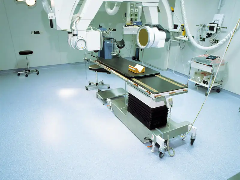 Медицинский линолеум, гомогенное напольное покрытие для чистых и промышленных помещений. Коммерческий линолеум КМ2, фотография 7