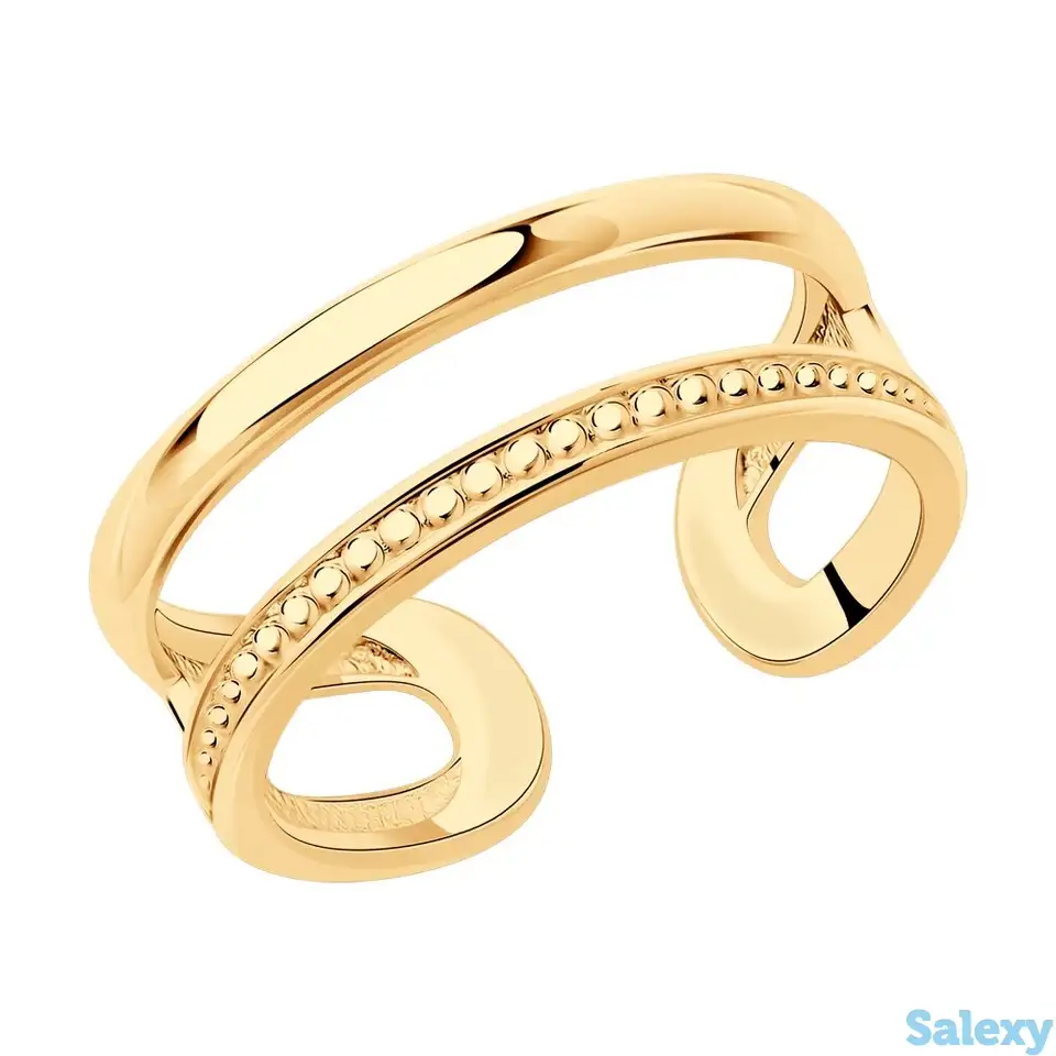 Кольцо sokolov из золочёного серебра, фотография 2