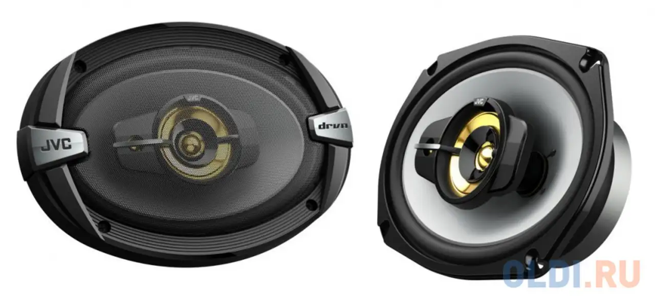 Колонки автомобильные jvc cs-dr693hp 4ом 15x23см (6x9дюйм) (ком.:2кол.) коаксиальные трехполосные, фотография 1