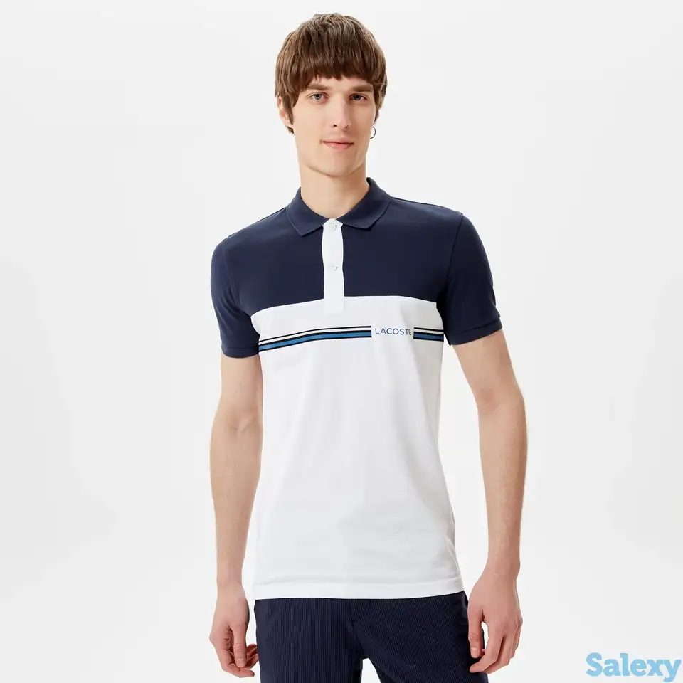 Мужское поло lacoste slim fit, фотография 1