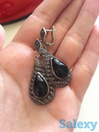 Серебряные серьги, фотография 1