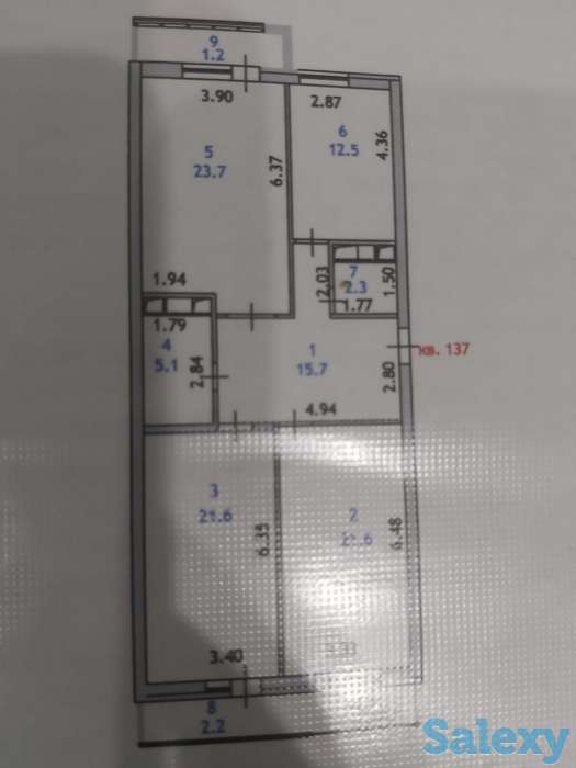 продется 3х комнатная квартира, Тауелсиздик 34/1, фотография 12