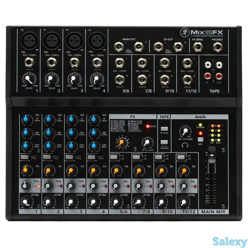 Аналоговый микшерный пульт mackie mix12fx, фотография 1