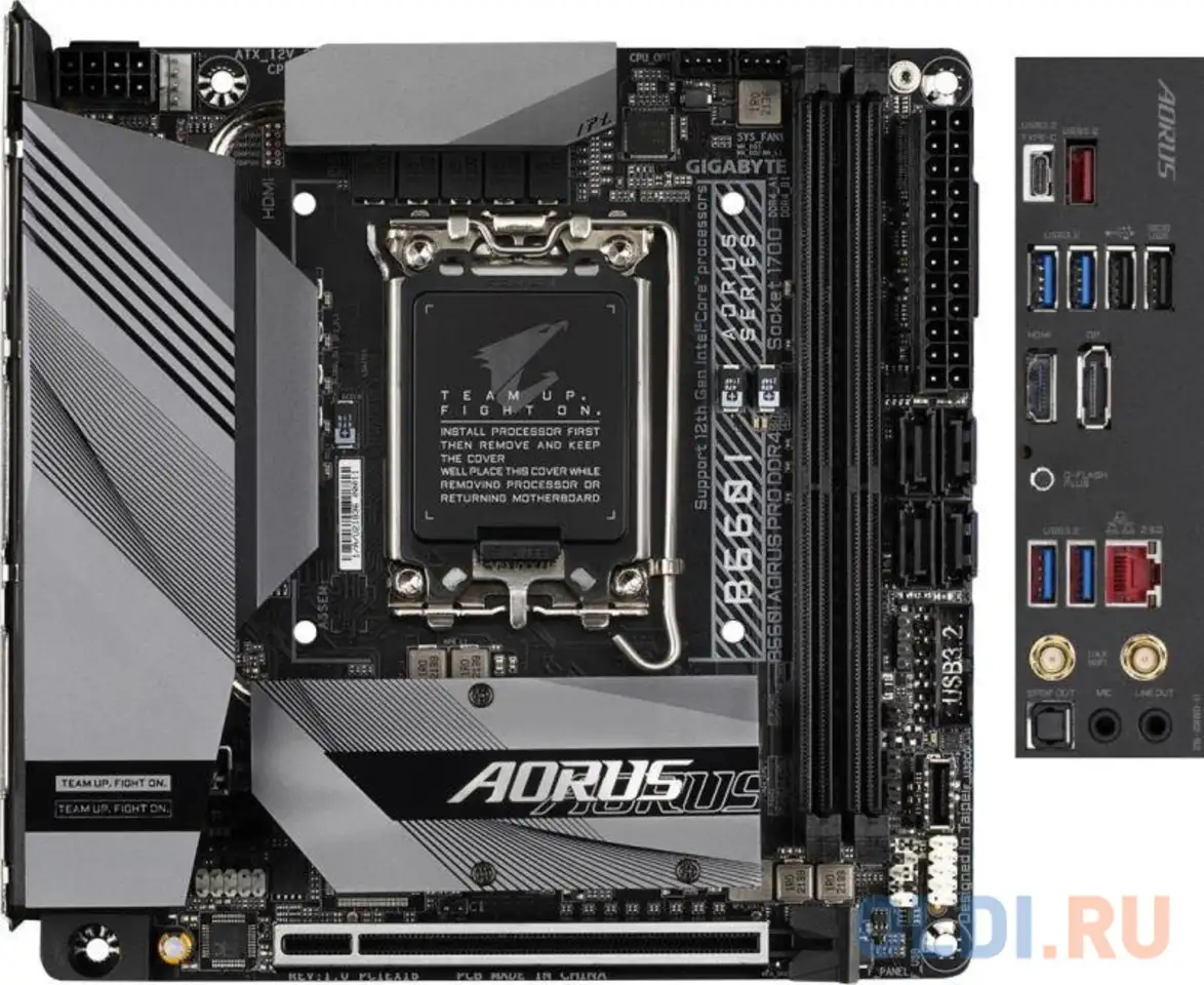 Материнская плата gigabyte b660i aorus pro ddr4, фотография 1