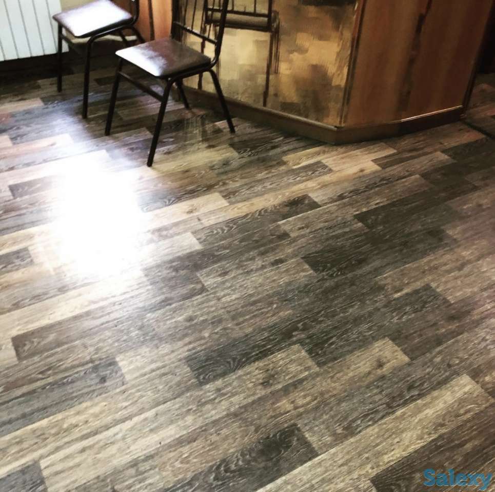 Профессиональная укладка линолеума, фотография 1