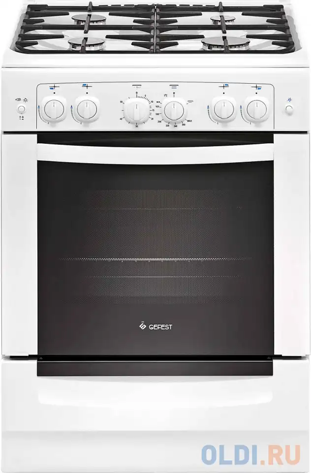 Газовая плита gefest пг 6100-02 0002 белый, фотография 1