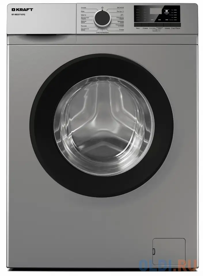 Стиральная машина kraft kf-mds6107g серый, фотография 1