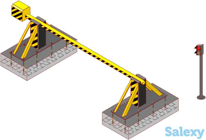 Шлагбаум противотаранный (горизонтально-поворотный, вертикально-поворотный в ассортименте), фотография 1
