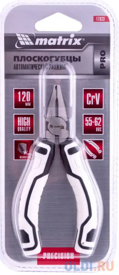 Плоскогубцы mini, 120 мм, авторазжим, pro// matrix, фотография 1