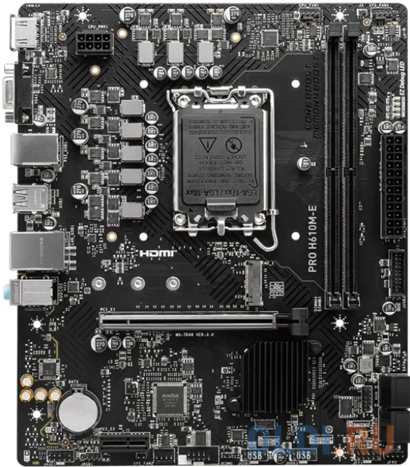 Материнская плата msi pro h610m-e, фотография 1