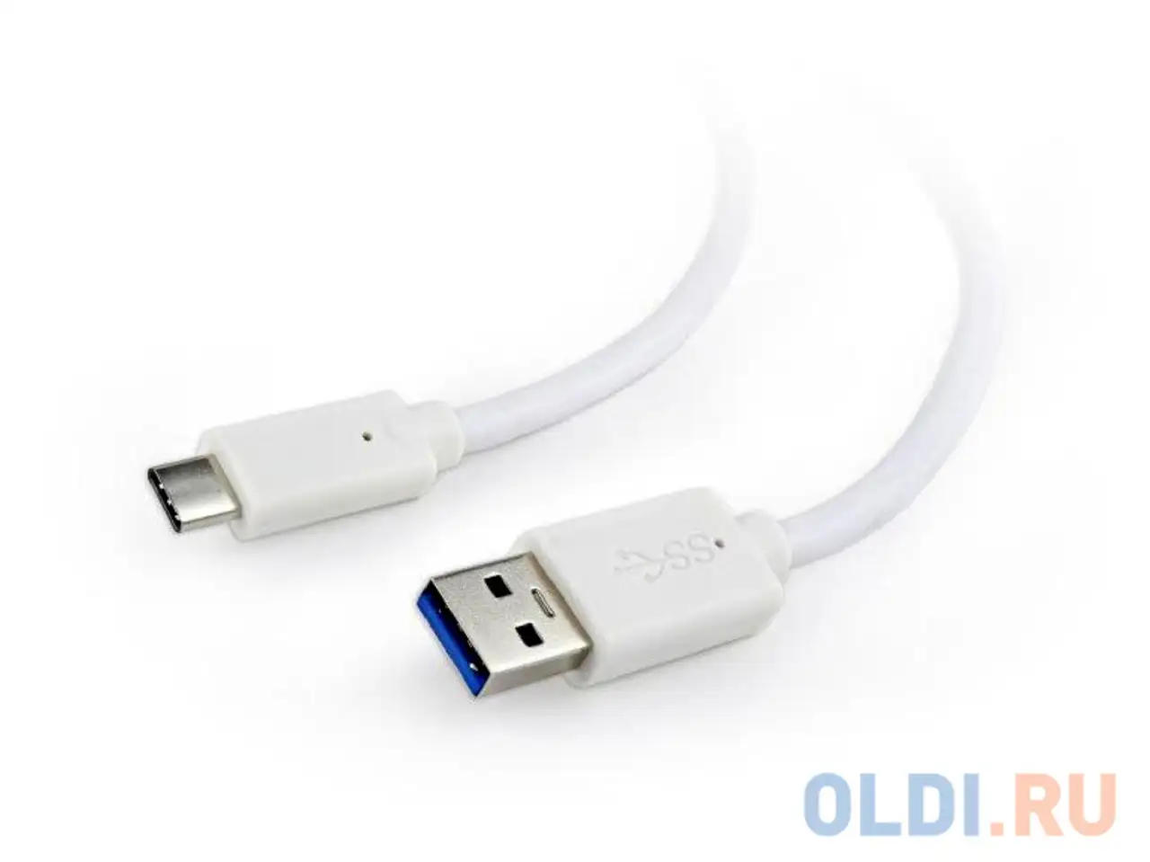Кабель type-c 1.8м cablexpert ccp-usb3-amcm-6-w круглый белый, фотография 1