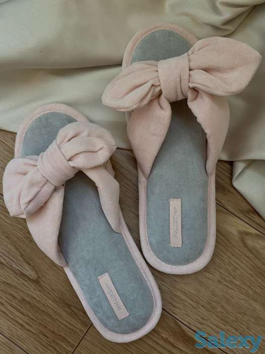 Тапочки атласные, мягкие из плюша, фотография 1