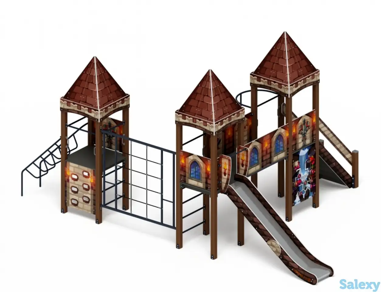 Детский игровой комплекс «замок» (средневековый) 2.18.05-02 h=1500, фотография 1