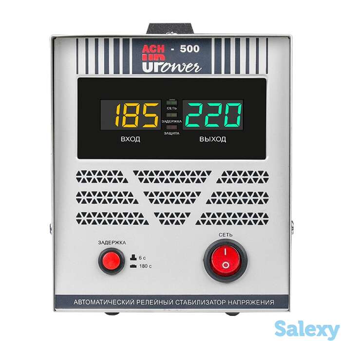 Однофазный стабилизатор напряжения upower асн 500 ii поколение, фотография 1