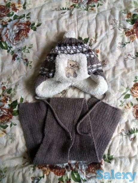 Комплект: шапка с шарфом, фотография 1