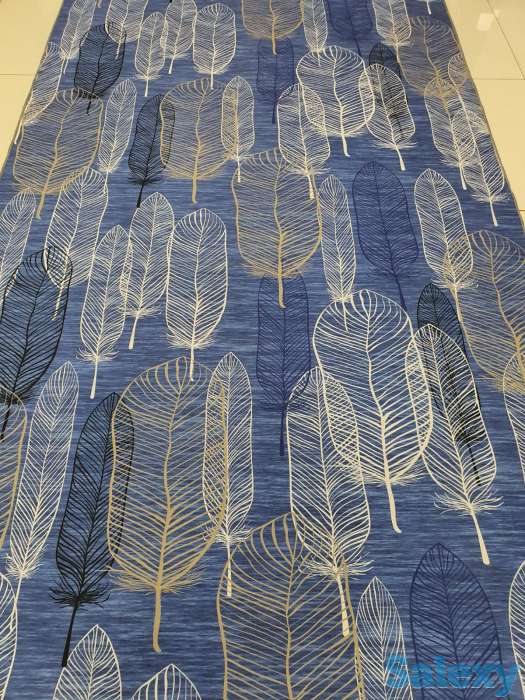 Коврик, ковровая дорожка метражом, ковер Ширина 140 см Голубой Синий, фотография 3