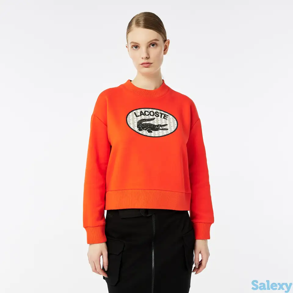 Женская толстовка lacoste из смеси хлопка, фотография 1